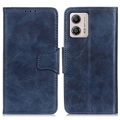 Funda de Cuero Cartera con Soporte Carcasa M02L para Motorola Moto G53y 5G Azul