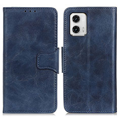 Funda de Cuero Cartera con Soporte Carcasa M02L para Motorola Moto G73 5G Azul