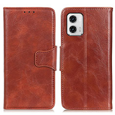 Funda de Cuero Cartera con Soporte Carcasa M02L para Motorola Moto G73 5G Marron