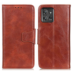 Funda de Cuero Cartera con Soporte Carcasa M02L para Motorola ThinkPhone 5G Marron