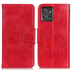 Funda de Cuero Cartera con Soporte Carcasa M02L para Motorola ThinkPhone 5G Rojo