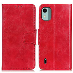 Funda de Cuero Cartera con Soporte Carcasa M02L para Nokia C12 Plus Rojo