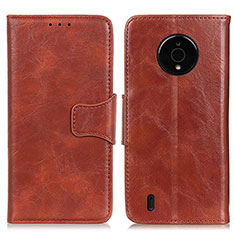 Funda de Cuero Cartera con Soporte Carcasa M02L para Nokia C200 Marron