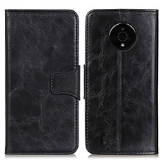 Funda de Cuero Cartera con Soporte Carcasa M02L para Nokia C200 Negro