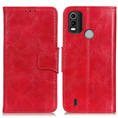 Funda de Cuero Cartera con Soporte Carcasa M02L para Nokia C21 Plus Rojo