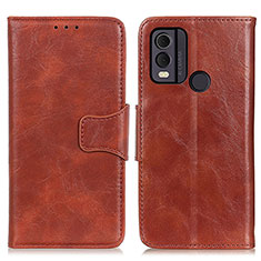 Funda de Cuero Cartera con Soporte Carcasa M02L para Nokia C22 Marron