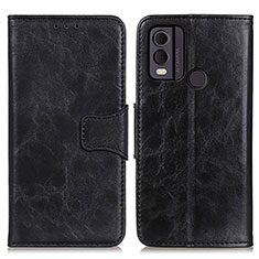 Funda de Cuero Cartera con Soporte Carcasa M02L para Nokia C22 Negro