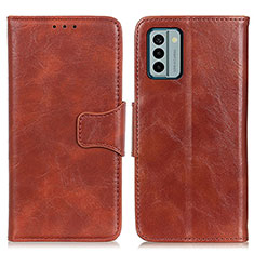 Funda de Cuero Cartera con Soporte Carcasa M02L para Nokia G22 Marron