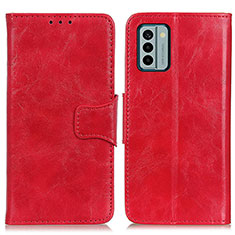 Funda de Cuero Cartera con Soporte Carcasa M02L para Nokia G22 Rojo