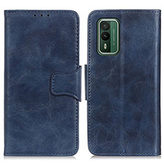 Funda de Cuero Cartera con Soporte Carcasa M02L para Nokia XR21 Azul