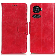 Funda de Cuero Cartera con Soporte Carcasa M02L para OnePlus 10R 5G Rojo