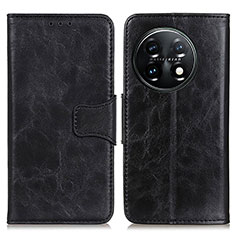 Funda de Cuero Cartera con Soporte Carcasa M02L para OnePlus 11 5G Negro