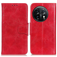 Funda de Cuero Cartera con Soporte Carcasa M02L para OnePlus 11 5G Rojo