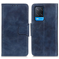 Funda de Cuero Cartera con Soporte Carcasa M02L para Oppo A54 4G Azul