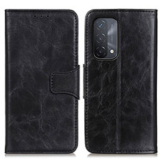 Funda de Cuero Cartera con Soporte Carcasa M02L para Oppo A54 5G Negro