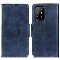 Funda de Cuero Cartera con Soporte Carcasa M02L para Oppo A94 5G Azul