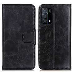 Funda de Cuero Cartera con Soporte Carcasa M02L para Oppo K9 5G Negro