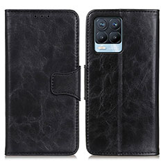 Funda de Cuero Cartera con Soporte Carcasa M02L para Realme 8 Pro Negro