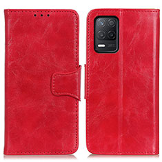 Funda de Cuero Cartera con Soporte Carcasa M02L para Realme 8s 5G Rojo