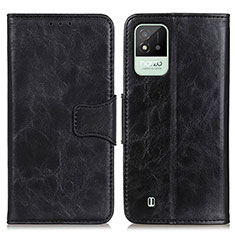 Funda de Cuero Cartera con Soporte Carcasa M02L para Realme C11 (2021) Negro