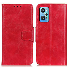 Funda de Cuero Cartera con Soporte Carcasa M02L para Realme GT Neo 3T 5G Rojo