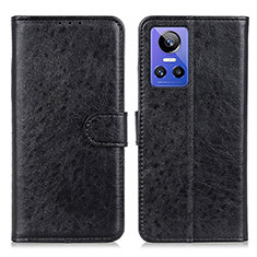 Funda de Cuero Cartera con Soporte Carcasa M02L para Realme GT Neo3 5G Negro