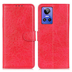 Funda de Cuero Cartera con Soporte Carcasa M02L para Realme GT Neo3 5G Rojo