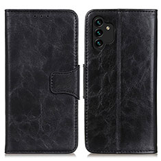 Funda de Cuero Cartera con Soporte Carcasa M02L para Samsung Galaxy A04s Negro