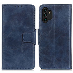 Funda de Cuero Cartera con Soporte Carcasa M02L para Samsung Galaxy A13 4G Azul