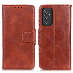 Funda de Cuero Cartera con Soporte Carcasa M02L para Samsung Galaxy A15 LTE Marron