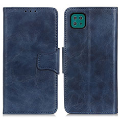 Funda de Cuero Cartera con Soporte Carcasa M02L para Samsung Galaxy A22s 5G Azul