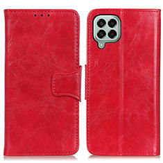 Funda de Cuero Cartera con Soporte Carcasa M02L para Samsung Galaxy M33 5G Rojo