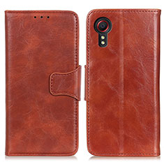 Funda de Cuero Cartera con Soporte Carcasa M02L para Samsung Galaxy XCover 5 SM-G525F Marron