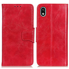 Funda de Cuero Cartera con Soporte Carcasa M02L para Sony Xperia Ace III Rojo