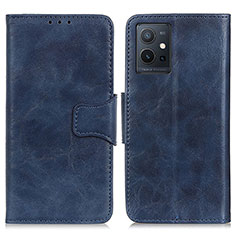 Funda de Cuero Cartera con Soporte Carcasa M02L para Vivo Y52t 5G Azul