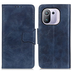 Funda de Cuero Cartera con Soporte Carcasa M02L para Xiaomi Mi 11 Pro 5G Azul