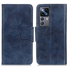 Funda de Cuero Cartera con Soporte Carcasa M02L para Xiaomi Mi 12T 5G Azul