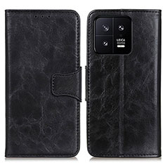 Funda de Cuero Cartera con Soporte Carcasa M02L para Xiaomi Mi 13 Pro 5G Negro