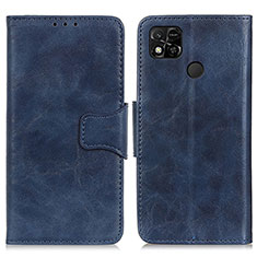 Funda de Cuero Cartera con Soporte Carcasa M02L para Xiaomi POCO C3 Azul