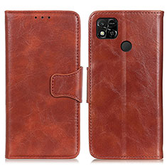 Funda de Cuero Cartera con Soporte Carcasa M02L para Xiaomi POCO C3 Marron