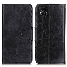 Funda de Cuero Cartera con Soporte Carcasa M02L para Xiaomi POCO C31 Negro