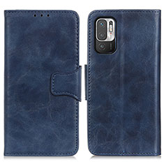 Funda de Cuero Cartera con Soporte Carcasa M02L para Xiaomi POCO M3 Pro 5G Azul