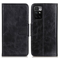 Funda de Cuero Cartera con Soporte Carcasa M02L para Xiaomi Redmi 10 (2022) Negro