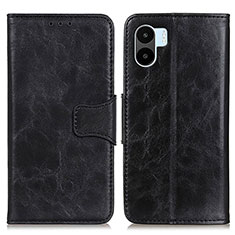 Funda de Cuero Cartera con Soporte Carcasa M02L para Xiaomi Redmi A1 Negro