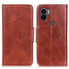 Funda de Cuero Cartera con Soporte Carcasa M02L para Xiaomi Redmi A1 Plus Marron