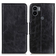 Funda de Cuero Cartera con Soporte Carcasa M02L para Xiaomi Redmi A1 Plus Negro