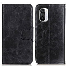 Funda de Cuero Cartera con Soporte Carcasa M02L para Xiaomi Redmi K40 5G Negro