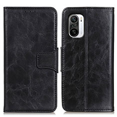 Funda de Cuero Cartera con Soporte Carcasa M02L para Xiaomi Redmi K40 Pro+ Plus 5G Negro