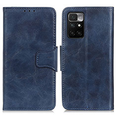 Funda de Cuero Cartera con Soporte Carcasa M02L para Xiaomi Redmi Note 11 4G (2021) Azul