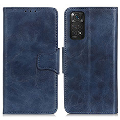 Funda de Cuero Cartera con Soporte Carcasa M02L para Xiaomi Redmi Note 11 4G (2022) Azul